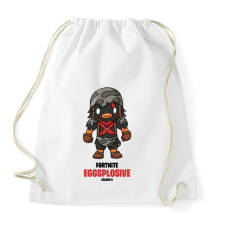 PRINTFASHION Eggsplosive - Fortnite Season 6 - Sportzsák, Tornazsák - Fehér tornazsák