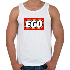 PRINTFASHION Ego - Lego - Férfi atléta - Fehér