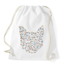 PRINTFASHION Égősor cica - Sportzsák, Tornazsák - Fehér tornazsák