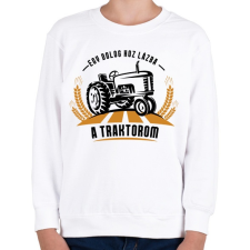 PRINTFASHION Egy dolog hoz lázba - Gyerek pulóver - Fehér gyerek pulóver, kardigán