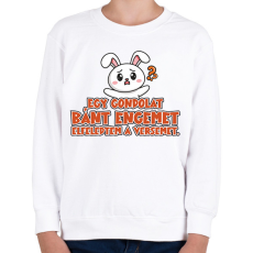 PRINTFASHION Egy gondolat bánt engemet - Gyerek pulóver - Fehér