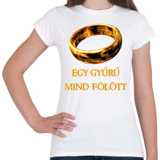 PRINTFASHION egy gyűrű mind fölött - Női póló - Fehér női póló