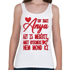 PRINTFASHION Egy igazi anya - Női atléta - Fehér női trikó