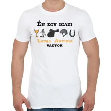 PRINTFASHION Egy igazi lovas anyuka - Férfi póló - Fehér férfi póló