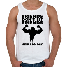 PRINTFASHION Egy jó barát sosem hagyja! - Férfi atléta - Fehér