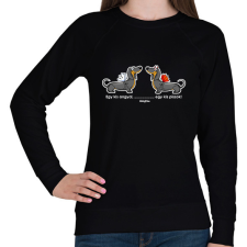 PRINTFASHION "Egy kis angyal ... egy kis piszok!" - Női pulóver - Fekete női pulóver, kardigán