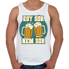 PRINTFASHION Egy sör nem sör - Férfi atléta - Fehér atléta, trikó