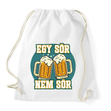 PRINTFASHION Egy sör nem sör - Sportzsák, Tornazsák - Fehér tornazsák