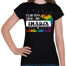 PRINTFASHION Egy srác - Kaméleon - Női póló - Fekete