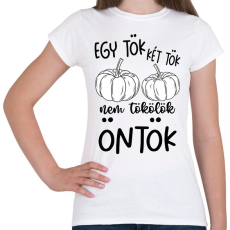 PRINTFASHION Egy tök két tök - Női póló - Fehér