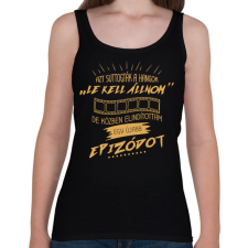 PRINTFASHION Egy újabb epizód - Női atléta - Fekete női trikó