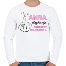 PRINTFASHION Egyedi név lámybúcsúja - fekete - Férfi pulóver - Fehér férfi pulóver, kardigán