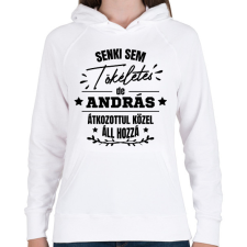PRINTFASHION Egyedi neves névnapi ajándék - Női kapucnis pulóver - Fehér női pulóver, kardigán