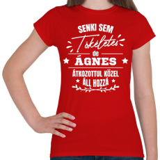 PRINTFASHION Egyedi neves névnapi ajándék - Női póló - Piros