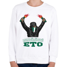 PRINTFASHION Egyedi szurkoló minta #11 - Gyerek pulóver - Fehér