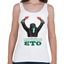 PRINTFASHION Egyedi szurkoló minta #11 - Női atléta - Fehér női trikó