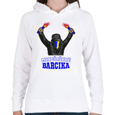 PRINTFASHION Egyedi szurkolói minta #11 - Női kapucnis pulóver - Fehér női pulóver, kardigán