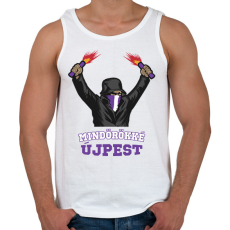 PRINTFASHION Egyedi szurkolói minta #3 - Férfi atléta - Fehér