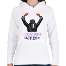 PRINTFASHION Egyedi szurkolói minta #3 - Női kapucnis pulóver - Fehér