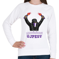 PRINTFASHION Egyedi szurkolói minta #3 - Női pulóver - Fehér