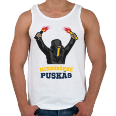 PRINTFASHION Egyedi szurkolói minta #7 - Férfi atléta - Fehér