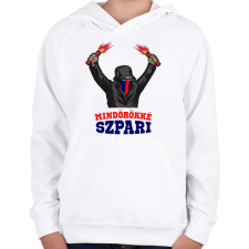 PRINTFASHION Egyedi szurkolói minta - Gyerek kapucnis pulóver - Fehér gyerek pulóver, kardigán