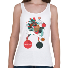 PRINTFASHION Egyensúlyban - Női atléta - Fehér női trikó