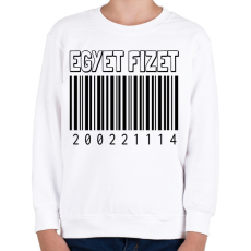 PRINTFASHION Egyet fizet - iker - Gyerek pulóver - Fehér
