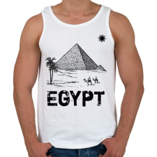 PRINTFASHION egyiptom - Férfi atléta - Fehér atléta, trikó