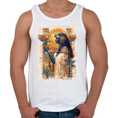 PRINTFASHION Egyiptom - Férfi atléta - Fehér