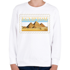 PRINTFASHION Egyiptom - Gyerek pulóver - Fehér gyerek pulóver, kardigán