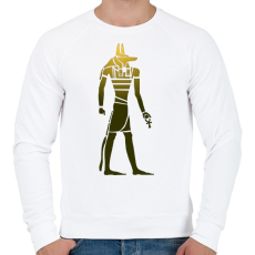 PRINTFASHION Egyiptomi isten - Férfi pulóver - Fehér