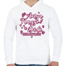 PRINTFASHION Egyre jobb vagyok - Férfi kapucnis pulóver - Fehér férfi pulóver, kardigán