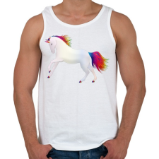 PRINTFASHION Egyszarvú - Férfi atléta - Fehér atléta, trikó