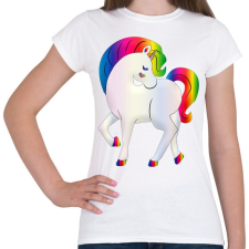 PRINTFASHION Egyszarvú - Női póló - Fehér női póló