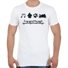 PRINTFASHION egyszerű - Férfi póló - Fehér férfi póló