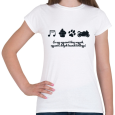 PRINTFASHION egyszerű - Női póló - Fehér