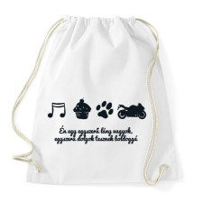 PRINTFASHION egyszerű - Sportzsák, Tornazsák - Fehér tornazsák