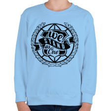 PRINTFASHION Együtt - Gyerek pulóver - Világoskék gyerek pulóver, kardigán