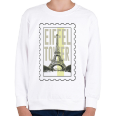 PRINTFASHION Eiffel Tower - Gyerek pulóver - Fehér