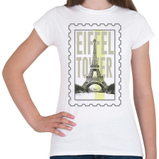 PRINTFASHION Eiffel Tower - Női póló - Fehér női póló