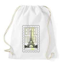PRINTFASHION Eiffel Tower - Sportzsák, Tornazsák - Fehér tornazsák