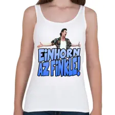 PRINTFASHION Einhorn az finkle - Női atléta - Fehér női trikó