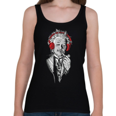 PRINTFASHION Einsteiin - Női atléta - Fekete