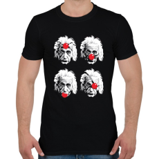 PRINTFASHION Einstein - Férfi póló - Fekete