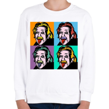 PRINTFASHION Einstein - Gyerek pulóver - Fehér gyerek pulóver, kardigán