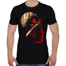 PRINTFASHION Éjféli nindzsa - Férfi póló - Fekete