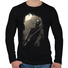 PRINTFASHION Éjféli rock - Férfi hosszú ujjú póló - Fekete férfi póló