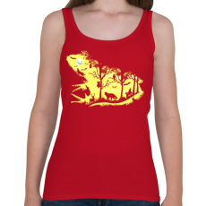 PRINTFASHION Éjjeli béka - Női atléta - Cseresznyepiros