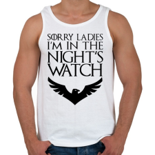 PRINTFASHION Éjjeli őrség - Férfi atléta - Fehér atléta, trikó